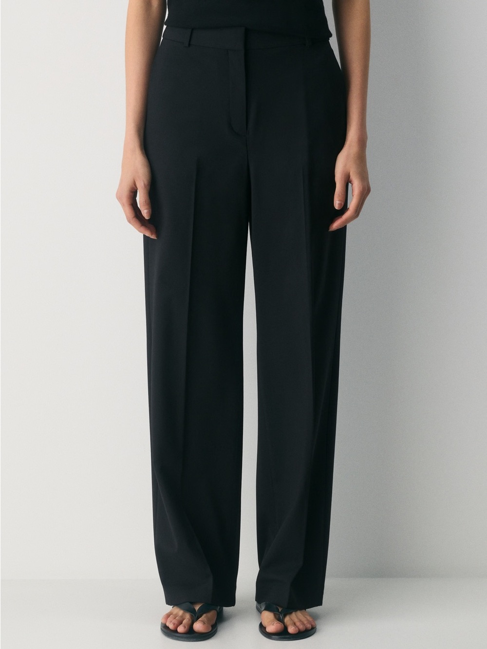 Tailored Black Pants - Women's Sophisticated Trousers